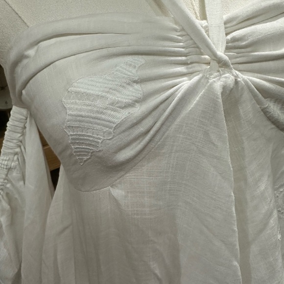 Waimari Panarea White Off-Shoulder Blouse size small sold out on revolve - Picture 5 of 12